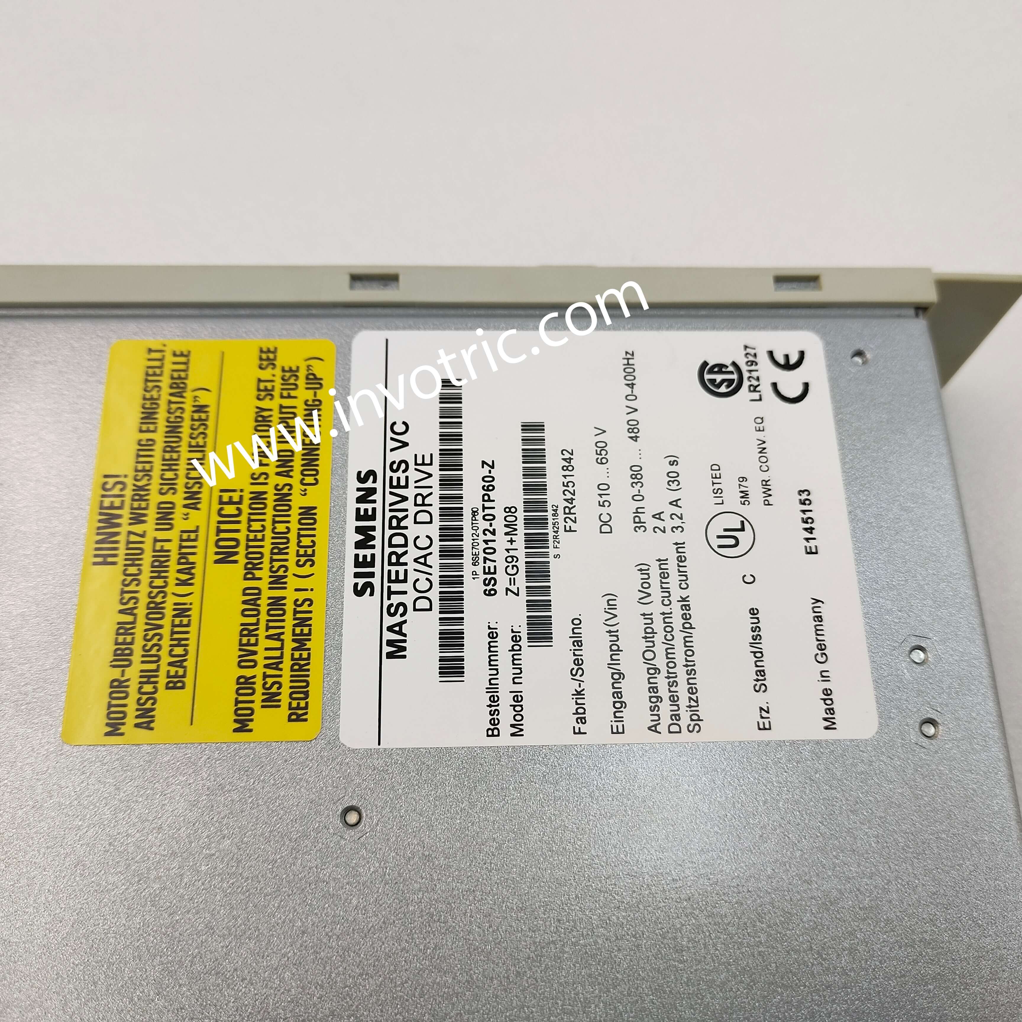 6SE7012-0TP60-Z-3