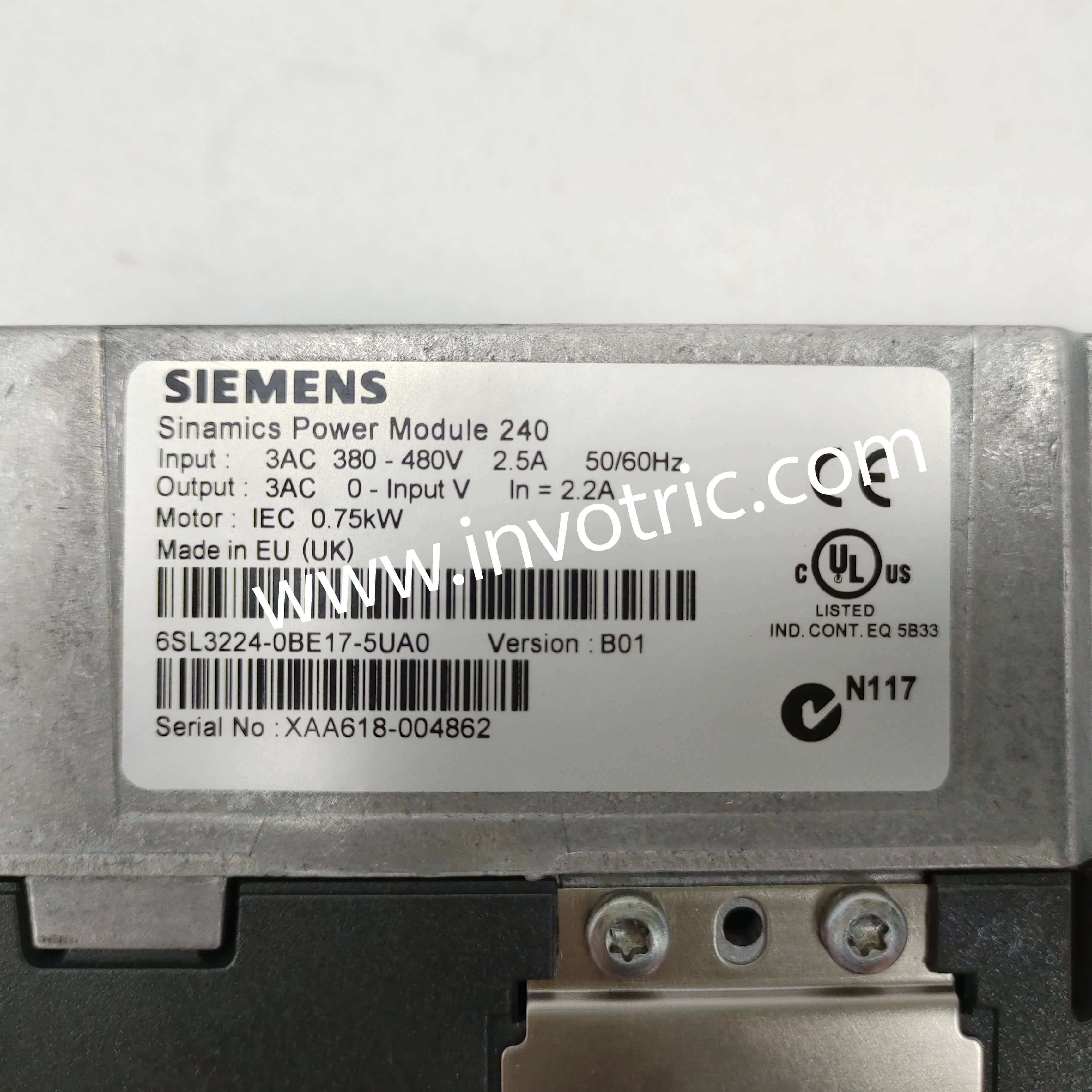 6SL3224-0BE17-5UA0 SIEMENS SINAMICS G120 PM 240 6SL3224-0BE17-5UA0 Power Module-3